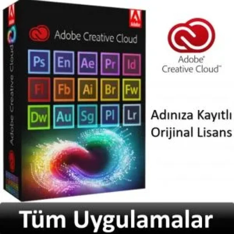 Adobe Creative Cloud Tüm Uygulamalar 1 Yıl